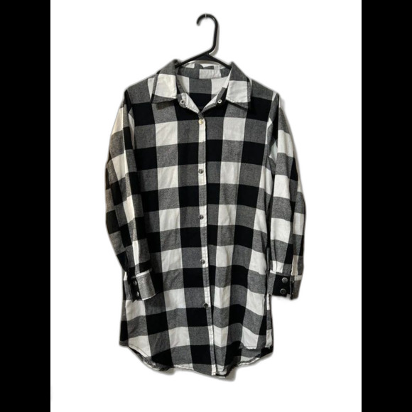 Source Unknown Dresses & Skirts - Plaid snap dress, S